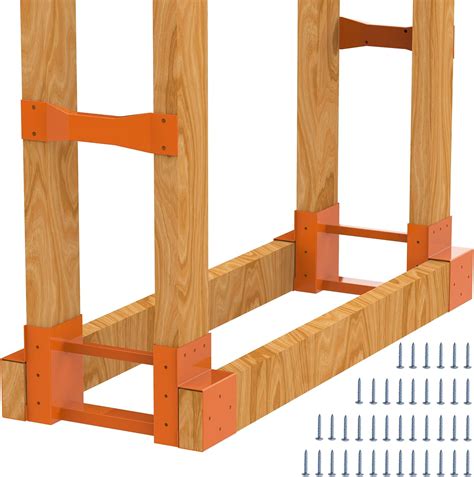 Amazon Firewood Log Storage Rack Bracket Kit With Screws Steel