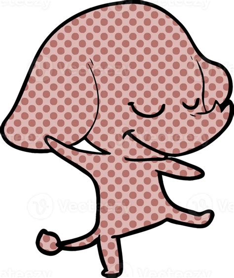 Karikatur Lächelnd Elefant Zeichnung 46690403 Png