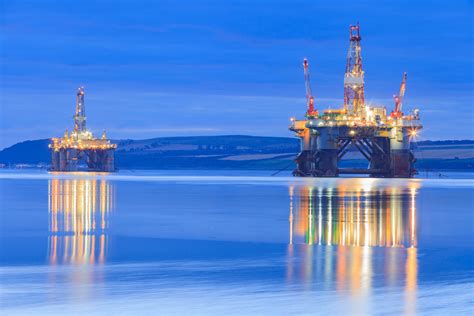 Semi Submersible Oil Rig during Sunrise at Cromarty Firth - The Travel ...