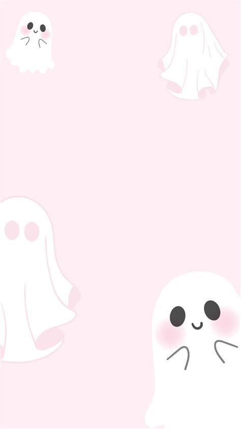 Pink Ghost Background Halloween Wallpaper Iphone Backgrounds