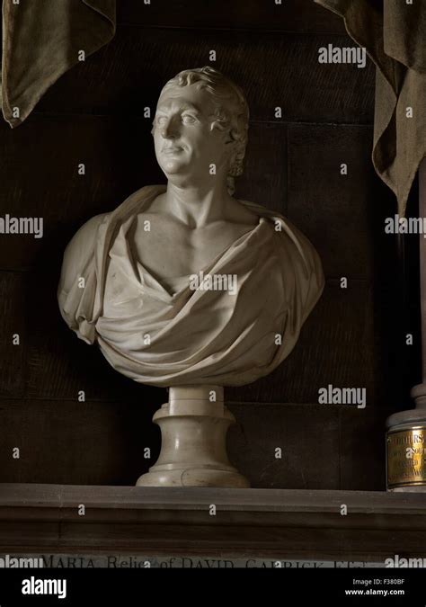 Lichfield Cathedral Garrick Bust Stock Photo Alamy