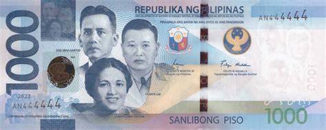 Philippines New 1 000 Peso Note B1101a Confirmed BanknoteNews