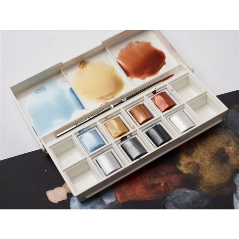 Winsor Newton Acuarela Cotman Set De Bolsillo Colores Met Licos