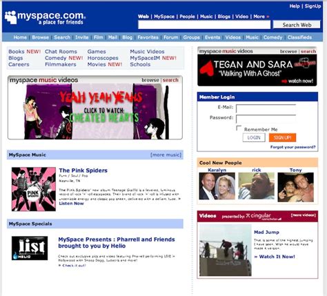 100000000 Users Within Three Years On Myspace History Of Information