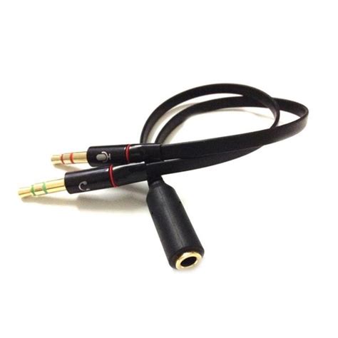 Jack Chia 1 đầu Tai Nghe 35mm Ra 2 đầu Mic Và Audio 35mm