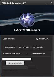 PSN Card Generator: Downloads