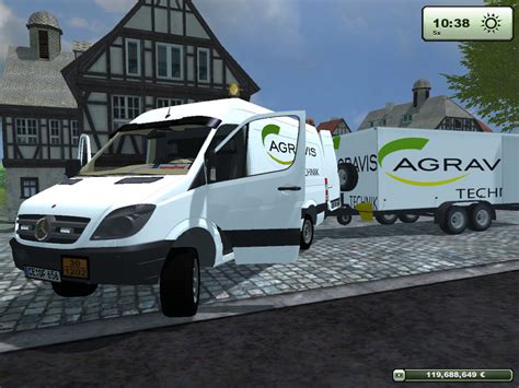 LS2013 Sprinter mit Anhänger v 1 0 final Mercedes Benz Mod für