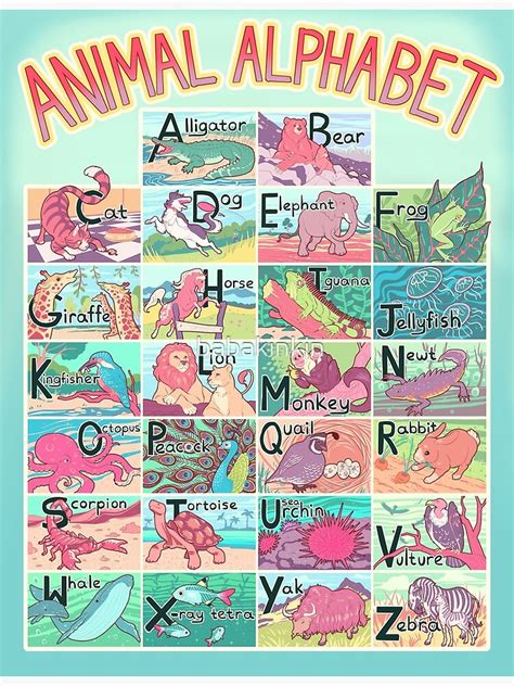 Animal Alphabet Chart