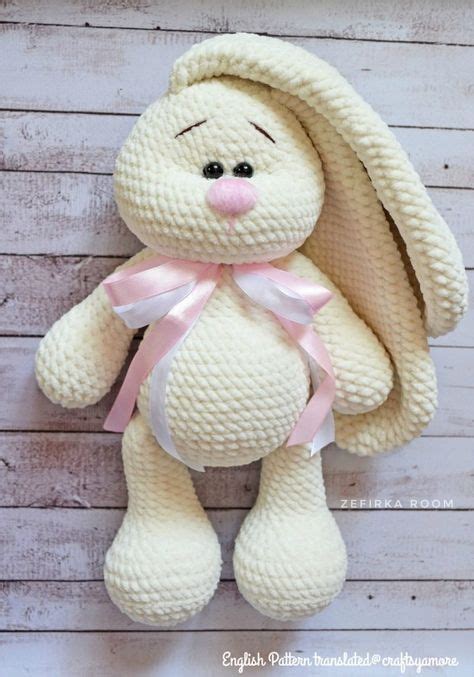 Crochet Big Flappy Ear Bunny Amigurumi Free Pattern Crochet Bunny