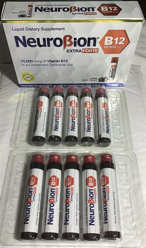 Neurobion Extra Forte B12 10 000 Mcg Vials Extreme Powerful B12 10 Vials Per Box Buy Online