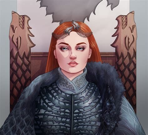 Conventional Wisdom Westeros — Fan Art Of Sansa Stark The Queen In The