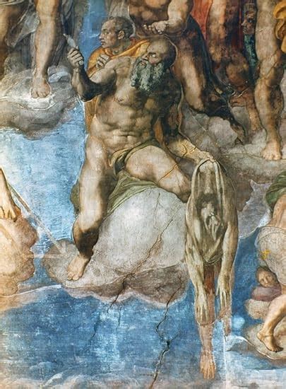 Michelangelo Bartholomew Nst Bartholomew Detail Of The Last Judgement