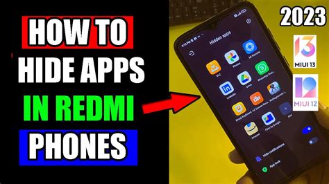 How To Hide Apps In Redmi Phone Redmi Phone Me Apps And Games