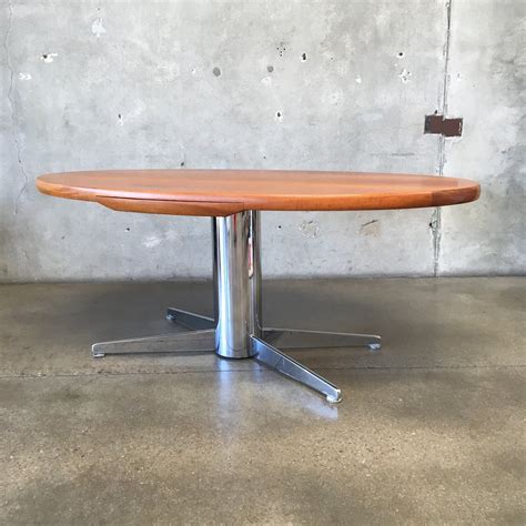 Mid Century Modern Danish Solid Teak Desk Urban Americana Long