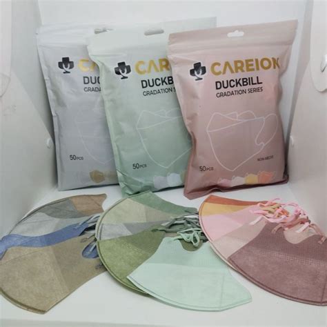 Jual MASKER DUCBILL CAREION GRADATION SERIES EMBOSS ISI 50 LEMBAR