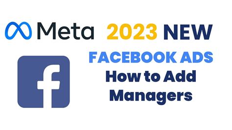 2023 Meta Facebook Ads How To Add Managers And Find Business Settings