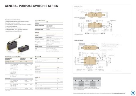 Tous Les Catalogues Et Fiches Techniques PDF ZF Switches And Sensors