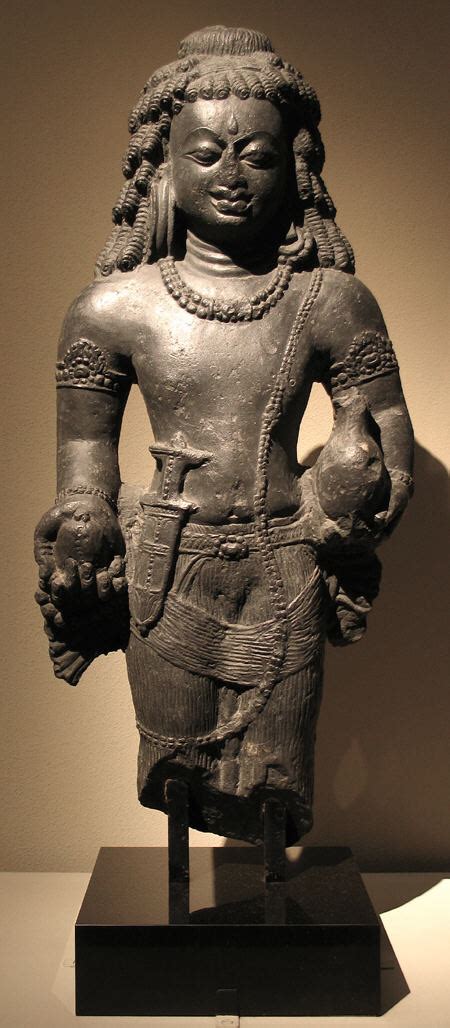 Standing Male Deity Possibly Shiva India Bihar Gupta Period