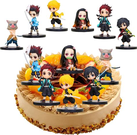 Figurine G Teau Topper Pi Ces D Mon Slayer Cake Topper Dessin Anim