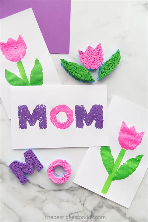 Mothers Day Sponge Painting The Best Ideas For Kids In 2020