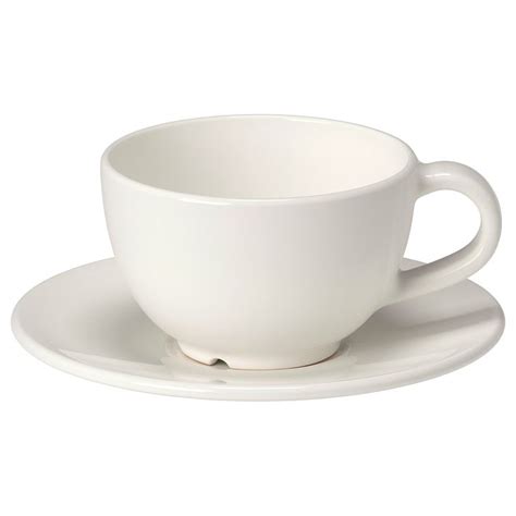 Vardagen Coffee Cup And Saucer Off White Lifes A Party But Most