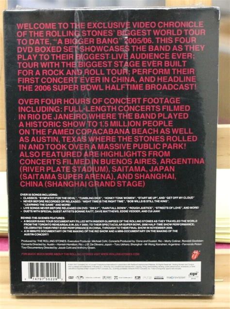 Rolling Stones The Biggest Bang DVD 602517414983 EBay