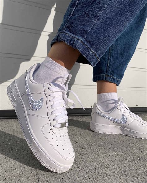 Custom Nike Air Force 1 Shoes Rhinestones For Men S Women S Kid S Hand