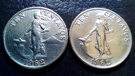 Presyo Ng Oldcoins 1962 Ten Centavos Philippine Coins Youtube