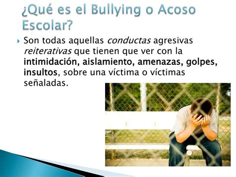 Ppt Acoso Escolar C Mo Identificarlo Tratarlo Y Prevenirlo En