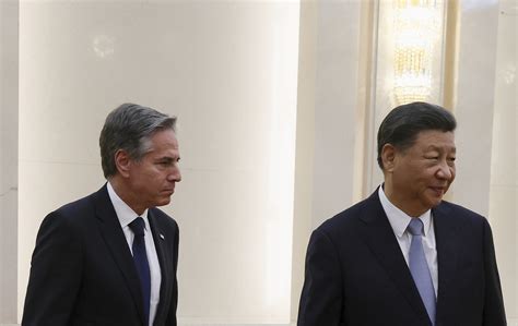 Secretary Of State Antony Blinken Meets With Chinese President Xi