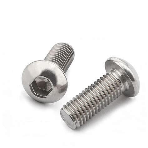 M6 Screws Button Head Socket Cap Screw Allen Hexagon Pan Round Head Machine Mushroom Bolts