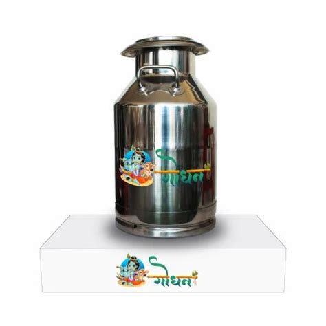 Godhan Stainless Steel Jointless Milk Container Capacity Liter At Rs