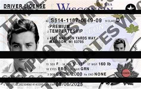 Wisconsin Wi Drivers License Psd Template Download 2023 Templates