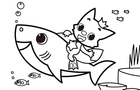 Baby Shark Coloring Pages - 50 Printable coloring pages