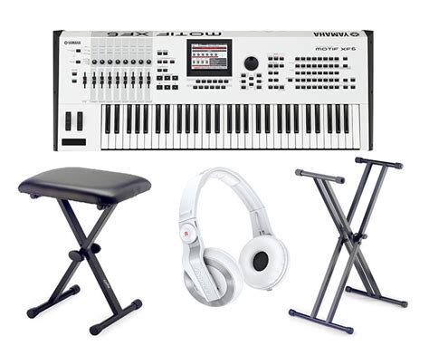 Yamaha Motif Xf6 White 40th Anniversary Edition Bundle