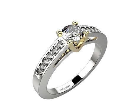 Adhara Solitaire Diamant Bicolore Joaillerie Thique April Paris