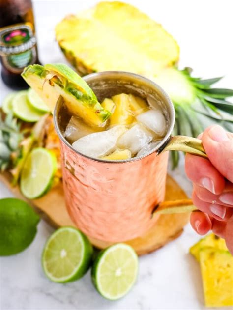 Pineapple Moscow Mule Cocktail Delightful E Made