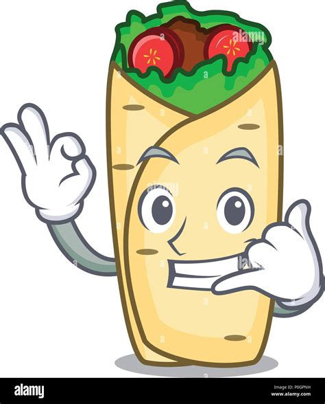 Me Llaman Burrito Mascota Estilo De Dibujos Animados Imagen Vector De