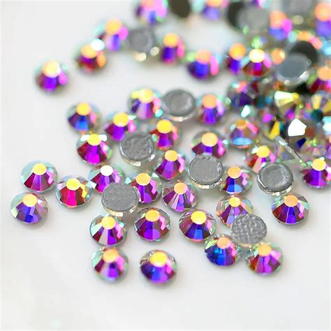 High Quality Ss20 Crystal Ab Hotfix Loose Rhinestones Flat Back Glass