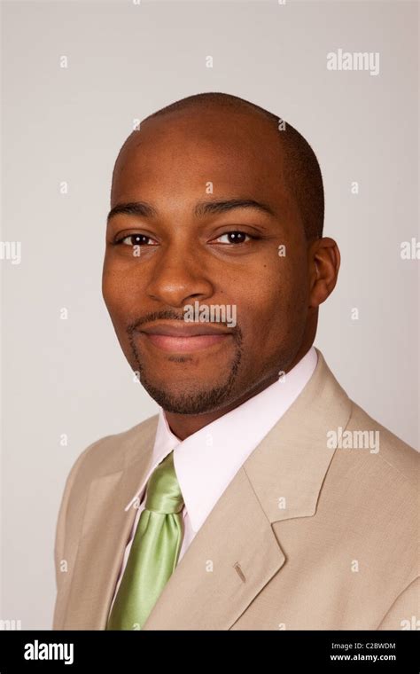 Handsome African American Businessman With Eye Contact And Friendly