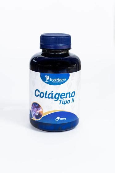 Colágeno Tipo 2 500mg 100 Capsulas Erva Nativa Colágeno Magazine Luiza