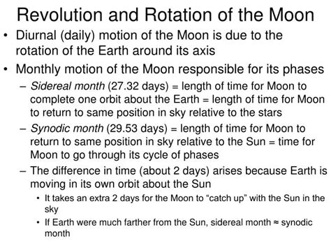revolution  rotation   moon powerpoint