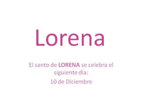 Origen Y Significado Del Nombre Lorena YouTube