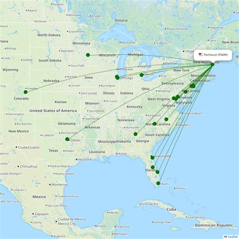 Portland Destinations Routes Airport Information