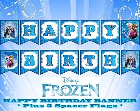 Frozen Banner Free Printable