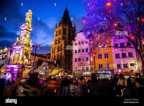Cologne Christmas Market At The Alter Markt Stock Photo Alamy
