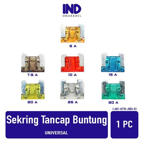 Jual Sekring Tancap Buntung 5 7 5 10 15 20 25 30 A Sekering Sikring