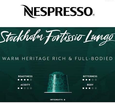 Nespresso Stockholm Fortissio Lungo Capsules X Coffee Pods Ebay