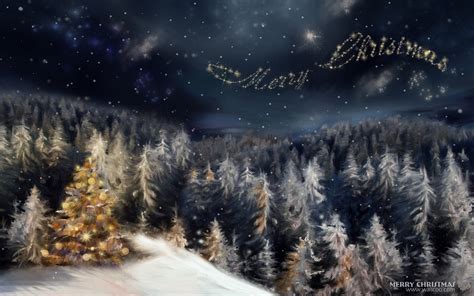 Dark Christmas Forest Wallpapers Wallpaper Cave