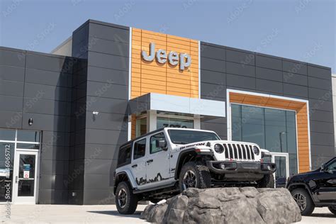 Jeep Wrangler Display At A Chrysler Dealership The Stellantis